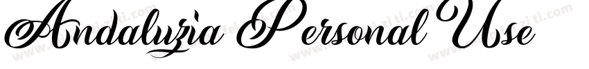 Andaluzia Personal Use字体转换